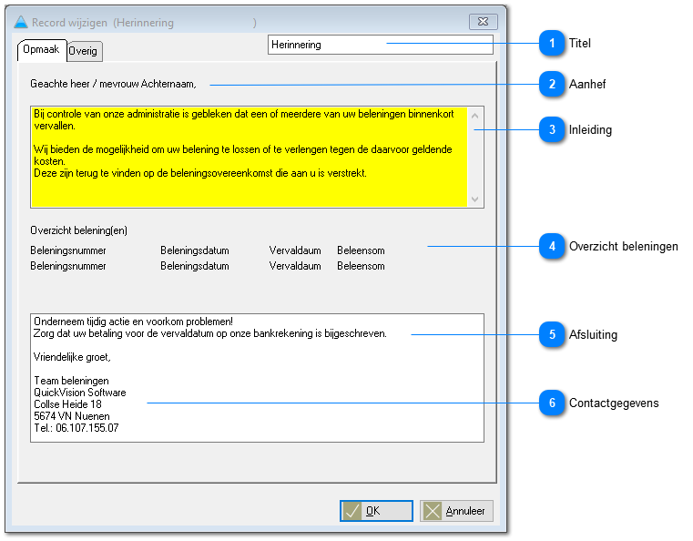 e-Mail teksten