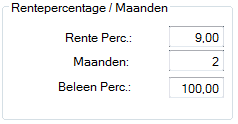 6. Rentepercentage / Maanden