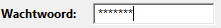2. Wachtwoord SYSTEEM