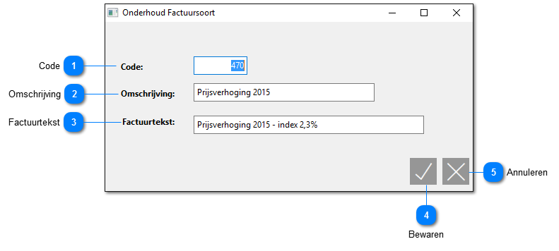Factuursoort wijzigen