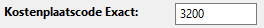 2. Kostenplaatscode Exact