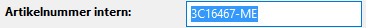 1. Eigen artikelnr.